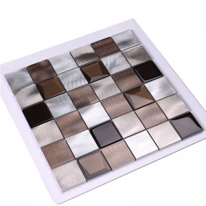 2018 Alu mix facettiert Glas 12x12 mosaik badezimmer fliesen
