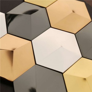 Top Arabesque Black \u0026 Golden Backsplash Mosaikfliesen