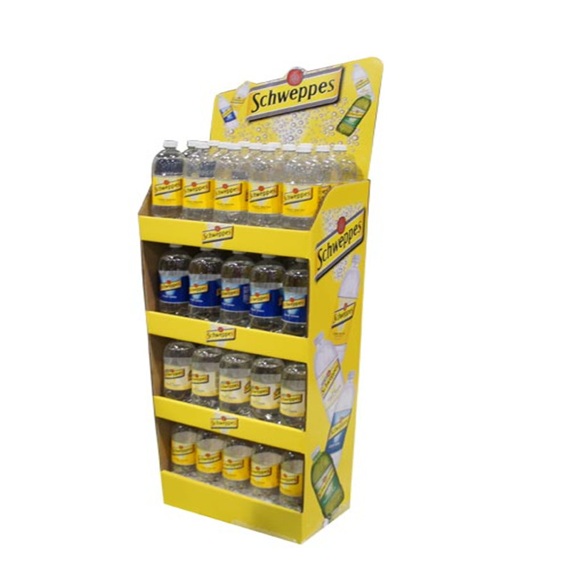 Softdrink-Papier-Anzeigen-Pappausstellungsstand