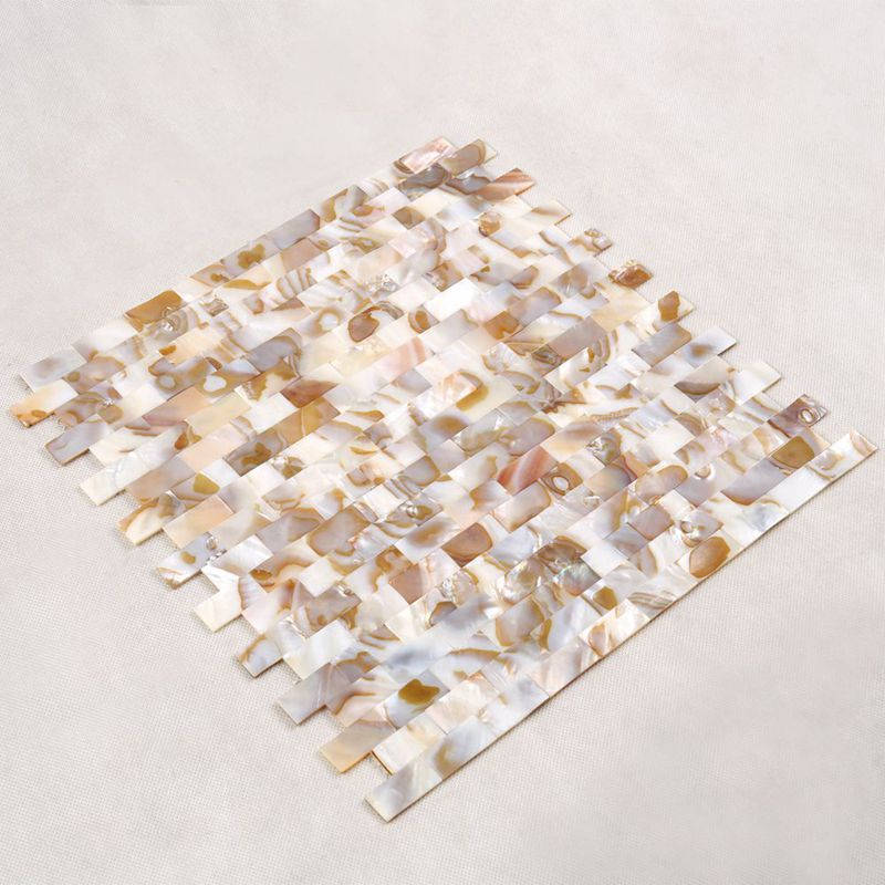 Neue schwarze Mop Seashell Mosaik Fliese in Größe 10 * 20mm