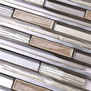 Großhandelsquadrat-Kristallglasmosaik-Fliese-Kristallporzellanfliese für Hotel-Club Walls