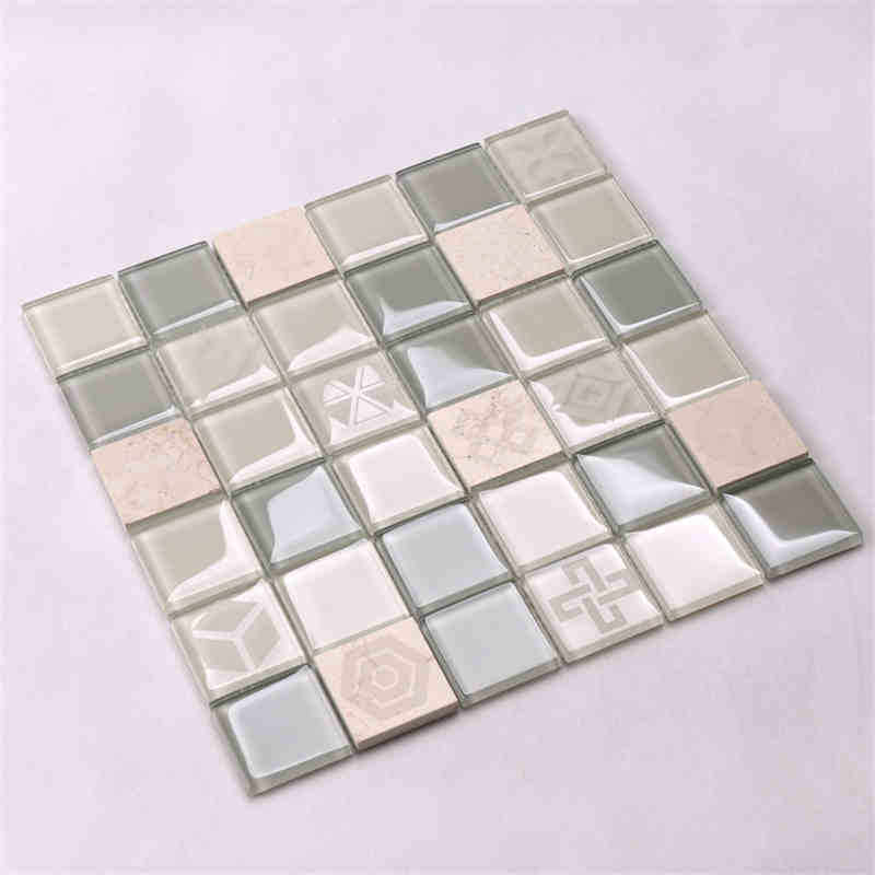 Neue Entwurfs-Muster-Kristallglas-Mischungsmarmor-Mosaik-Fliesengoldmosaikfliesen-Goldfliese schwarze Goldfliese calacatta Goldporzellanfliese für Küche Backsplash