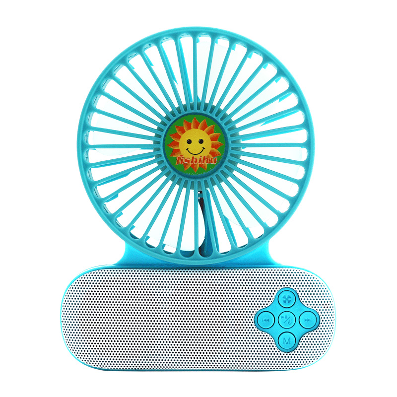 Sommerkühlung Mini Fan Bluetooth Lautsprecher Lüfter mit USB / Batterie