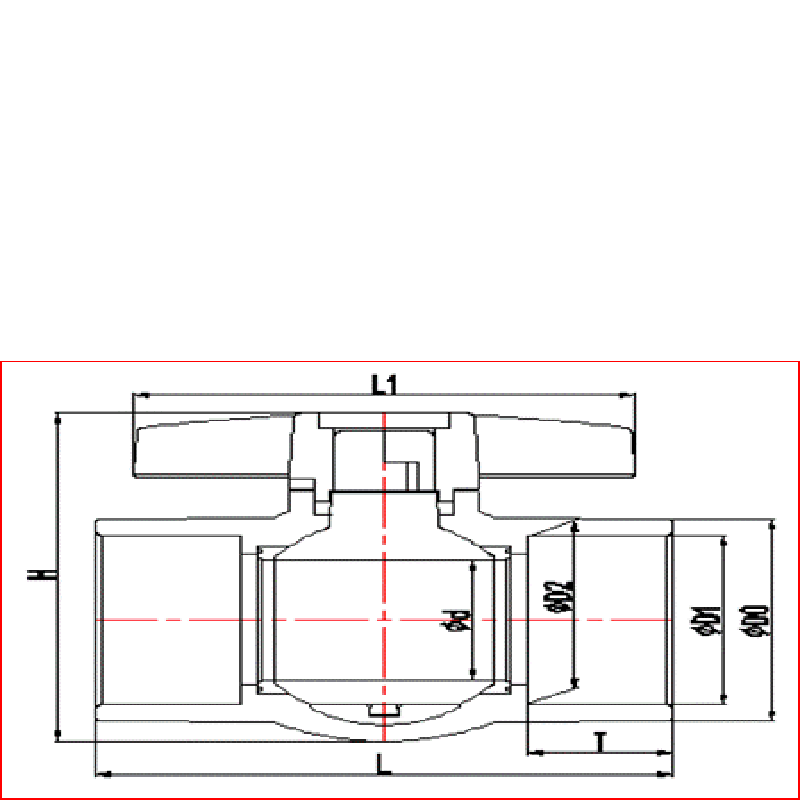 upvc Kompaktkugelhahn