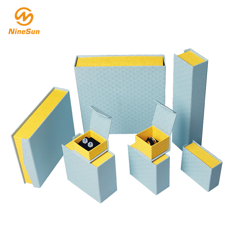 Blaue, gelbe Geschenkbox - Schmuckschatulle, Hochzeits-Geschenk-Boxen für besondere Anlässe