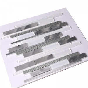 Super White Glas \u0026 Alu Badezimmer Wand Mosaik Fliesen