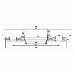 UPVC EINTEILIGER FLANSCH