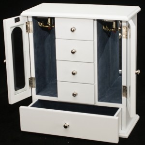 Traditionelle Holz Schmuckschatulle