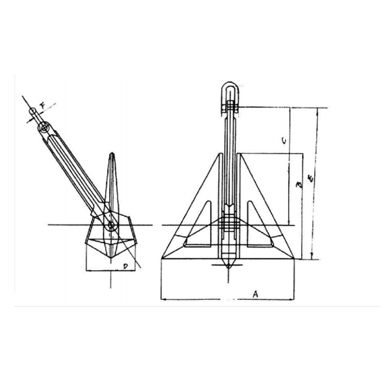 Delta Flipper Anker Schwarz