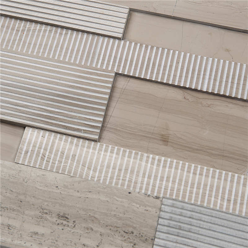 HF-9 Discount Price Fashion Strip Dekorative Außenwandverkleidung Mosaik Keramik Mix Naturstein Fliesen