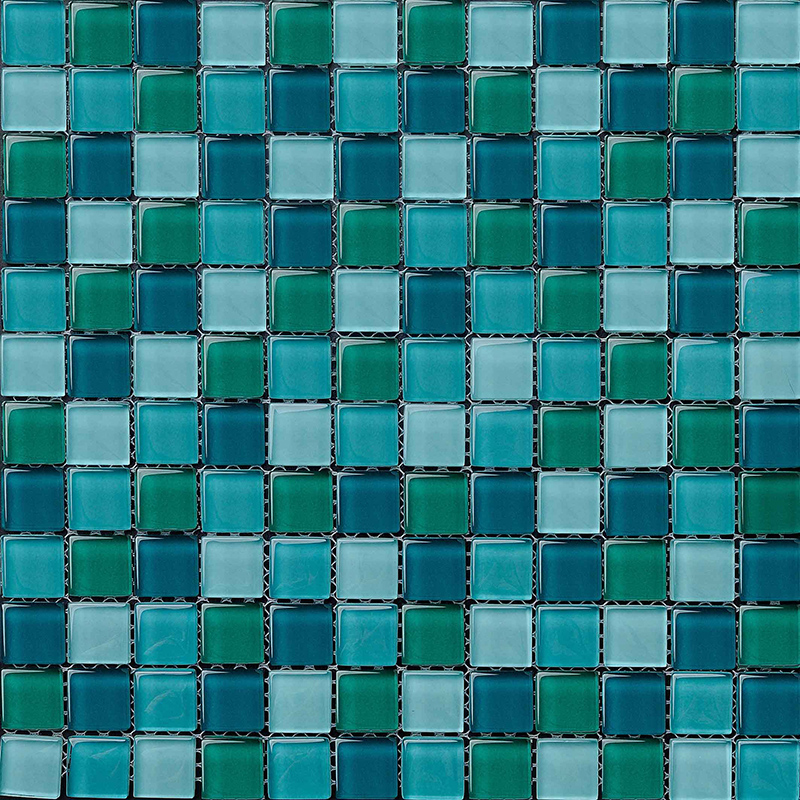 Niedriger Preis Günstige Glasmosaik Gemischte Farbe Schwarz Schwimmbad Fliesen