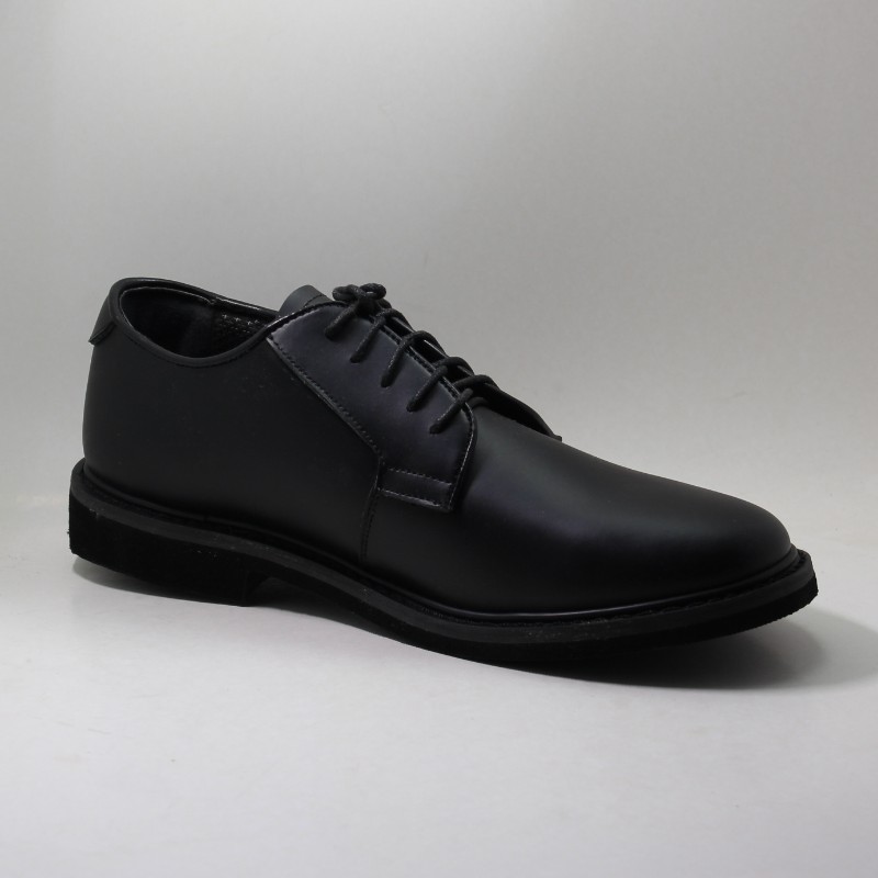 Schwarzes Action Leder Oxford Kleid Military Officer Herren Schuhe