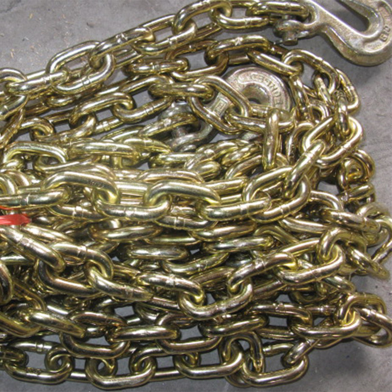 G70 Binder Kette mit 2 Clevis Grab Haken