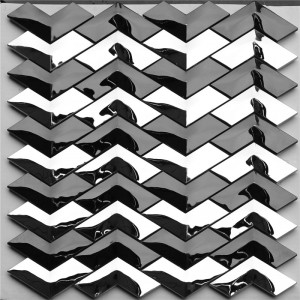 Fishbone V-Form Wellenförmige Fliesen für Wanddekoration HSW18012