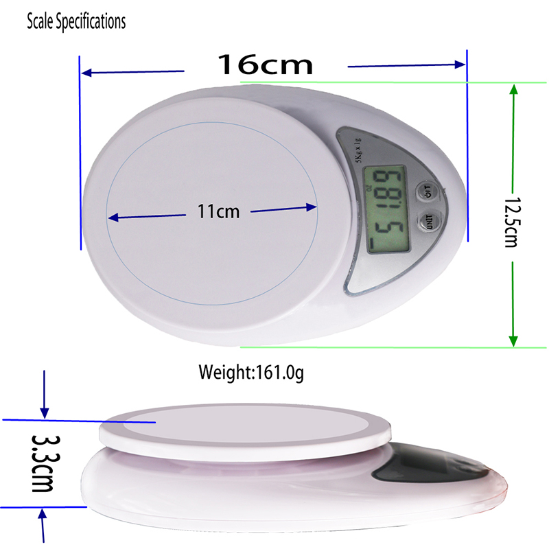 - 0.1g 7g hochpräzise digital home use gewicht essen obst skalen mit schale
