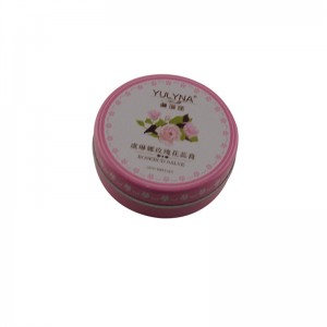 Kleine runde zweiteilige Lippenbalsam, kosmetische Verpackung Dose