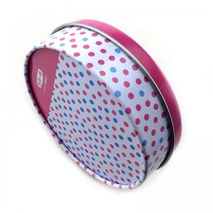 Benutzerdefinierte printed hohe Qualität runden Geschenk-Zinn-Box für Süßigkeiten Verpackung