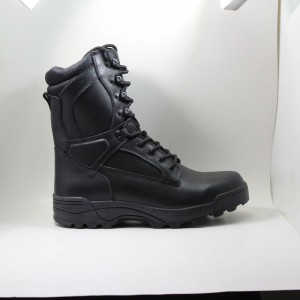 männer \ 's echtes leder armee gegen militärische stiefel mit reißverschluss