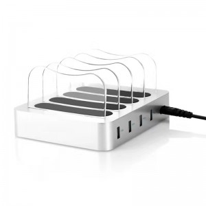 KPS-8402LC Ladestation mit vier USB-Anschlüssen (US- / EU- / UK- / AU-Wechselstromkabel)