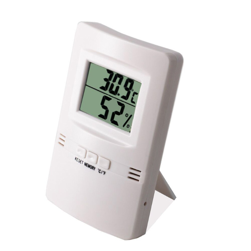 Ultradünnes und einzelnes LCD-Digital-Thermometer u. Hygrometer + -1C + -5% RH Hygrothermograph
