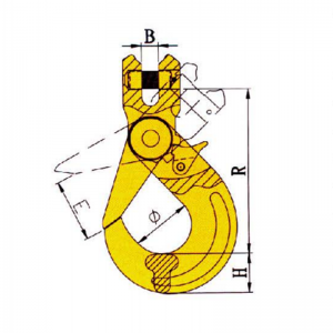 G80 Sicherheitsbügel selbstsichernde Haken lackiert