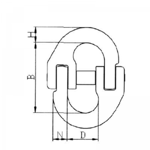G80 Kettenverbindungsglied mit Feder