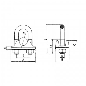 Italien-Art Tropfen-geschmiedeter Drahtseil-Klipp