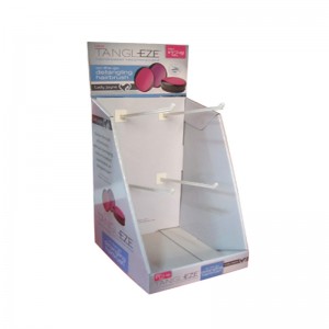 Verkaufsstellen-kundenspezifischer Karton Countertop Haken-Ausstellungsstand