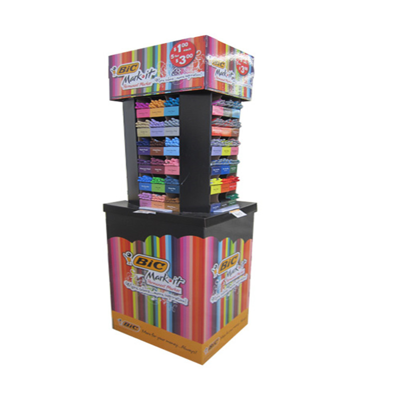 4 Tiers Custom Logo Boden Karton Display Rack