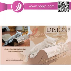 Dauerhafter netter Form-roter gewölbter Pappenkatzen-Kratzer