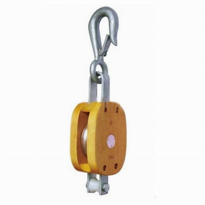 Normaler Holzblock-Single mit Haken