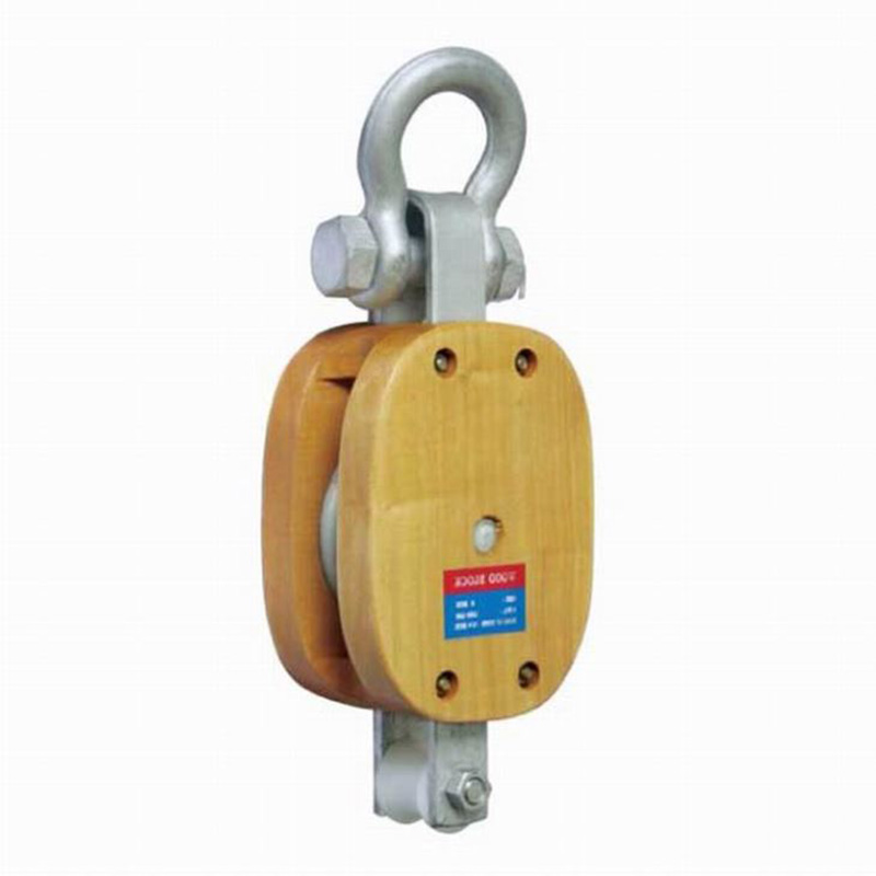 Regulärer Holzblock-Single mit Schäkel