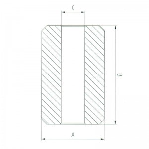 Stopptasten aus Stahl S-409 Einpresshülse