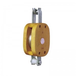 Normaler Holzblock-Single mit Haken