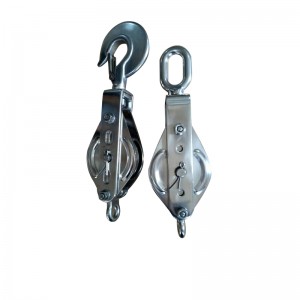 Edelstahl Close Block Single mit Auge