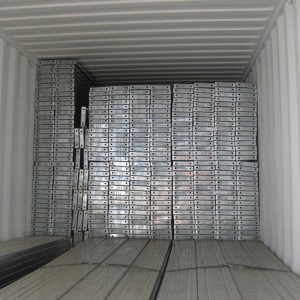 210 Breite verzinktes Gerüststahlbrett mit 6mm Loch