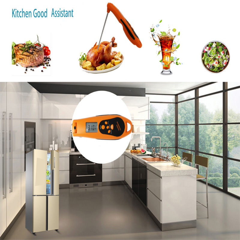 Digitale Küche Mikrowelle Instant Read Fleisch-Thermometer mit Edelstahl-Sonde
