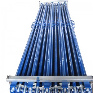 Gerüstwand Push Pull Prop blau lackiert