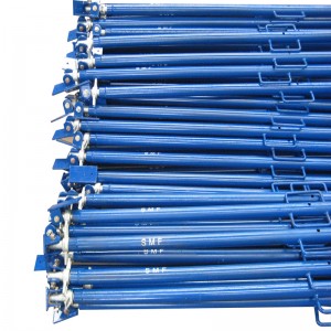 Gerüstwand Push Pull Prop blau lackiert