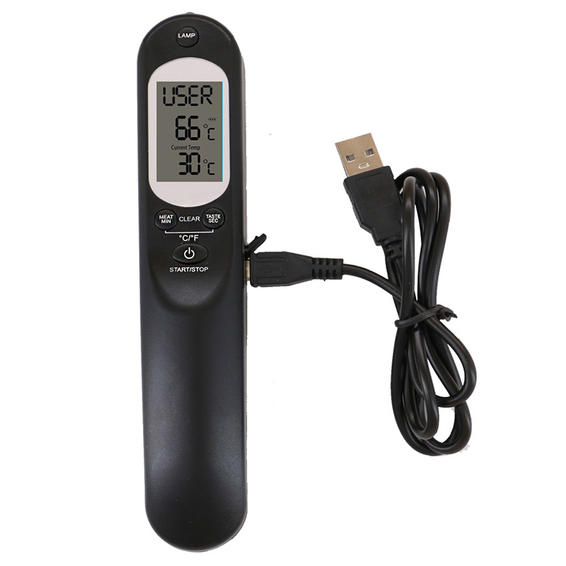 Qualität Chinesisches Neues Produkt Kochen Küche Lebensmittel Voice Digital Thermometer mit Taschenlampe und USB