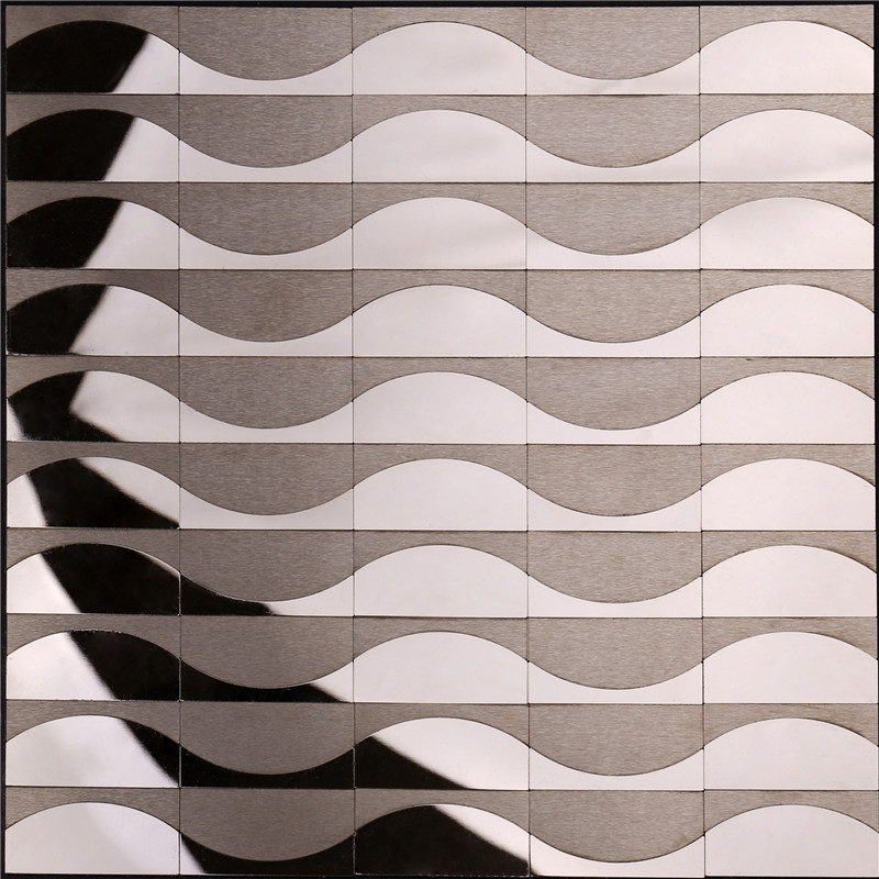 Moderne Abmessungen Wave Design Fliese für Halle HSW18044
