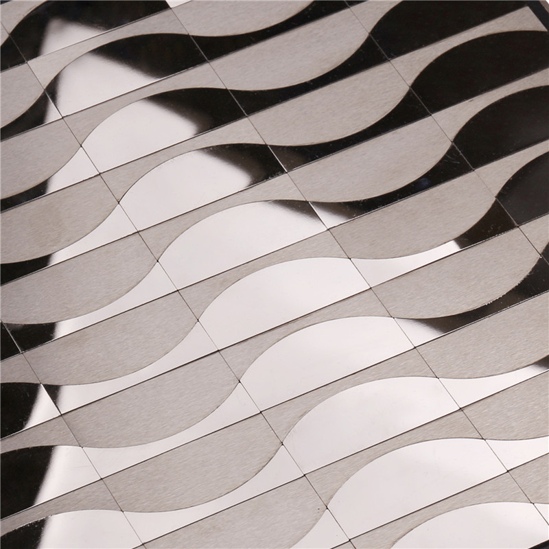 Moderne Abmessungen Wave Design Fliese für Halle HSW18044