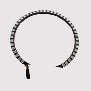 Auto-App blaue Zahnsteuerung Auto RGB führte Engel Augen Halo Kits Ring für 7-Zoll-Runde Scheinwerfer oder BMW 3er Reihe