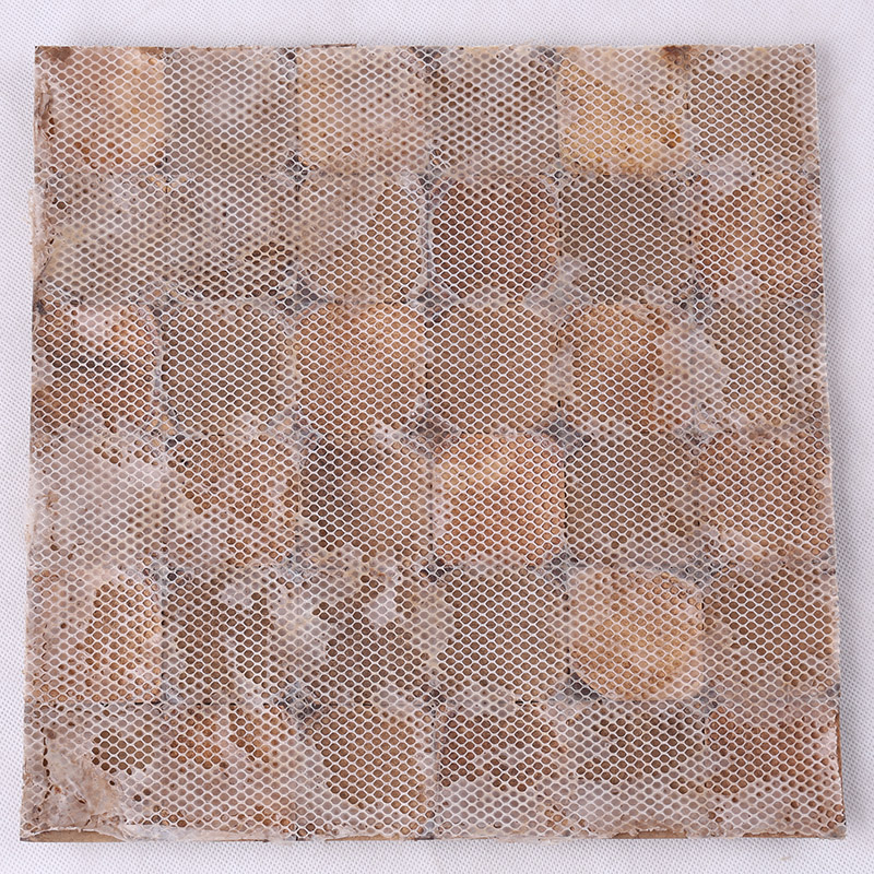 Antike natürliche quadratische Kokosnussschalen-Mosaik-dekorative Wandfliese