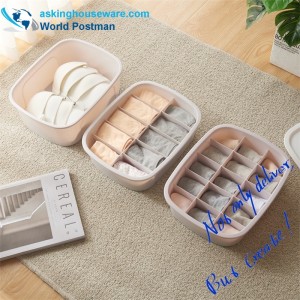 AKSB002 Aufbewahrungsbox für Haushaltsunterwäsche 3in1