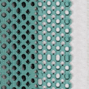 Wasserbeständige Gummimatte mit Drainage Loch für Restaurant