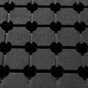 Antibakteriell gerippte Gummi-Bodenlöcher mit Gummiring für Badezimmer und WC