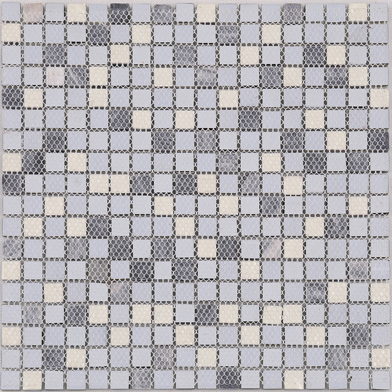 Hohe Qualität Neueste Design Kristallglas Mosaik Mix Stein Metall Für Küche Backsplash Wandfliese Glänzend Schwarz