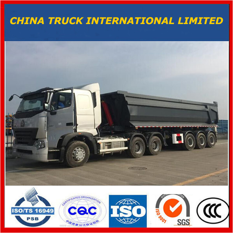 Cimc Tri Axles 25m3--37m3 Side Dump Semi Trailer / Sattelkipper Semi Trailer