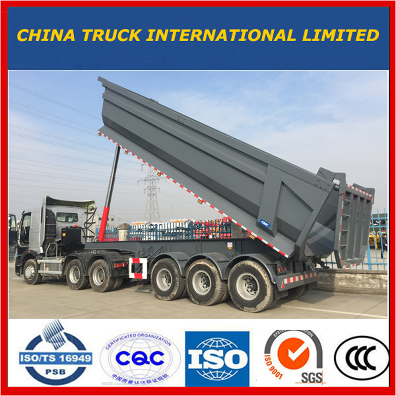 Cimc Tri Axles 25m3--37m3 Side Dump Semi Trailer / Sattelkipper Semi Trailer